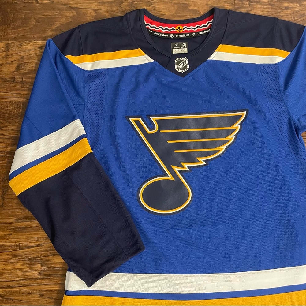 NHL Fanatics St. Louis Blues Premium Alternate Jersey - Sizes 50, 52